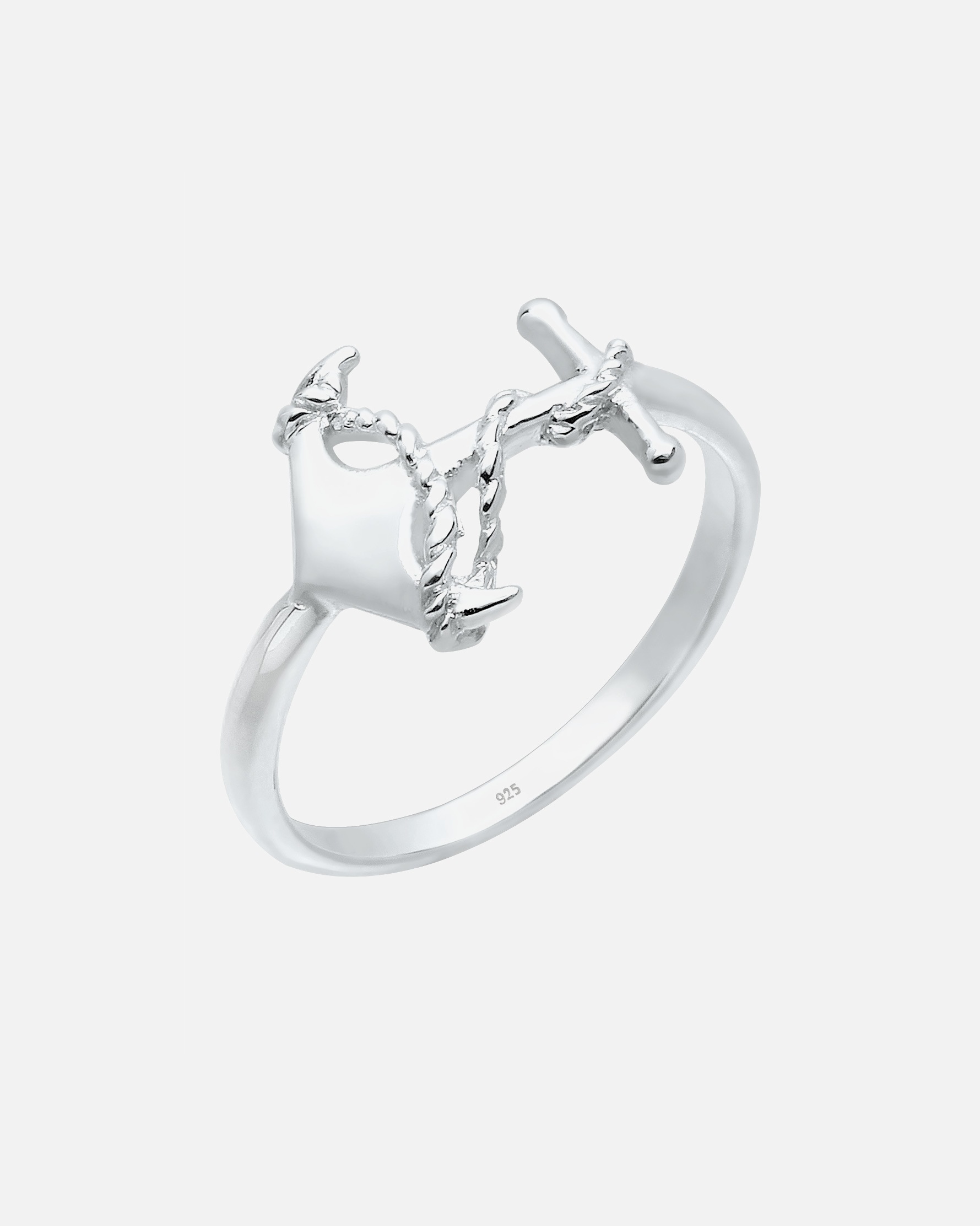 Elli Femme Symbole d'Ancrage Maritime Ludique en Argent Sterling 925