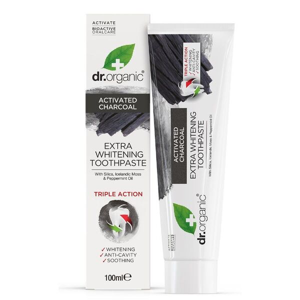 Dr. Organic Zahnpasta mit Aktivkohle, 100 ml