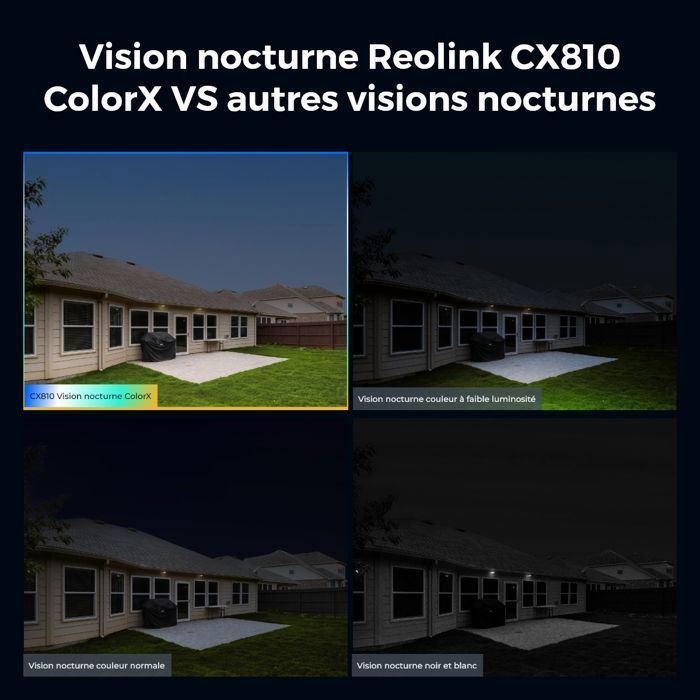 Reolink 8MP 4K ColorX PoE Surveillance Camera, Color Night Vision, Super Aperture F1.0, Intelligent Motion Detection