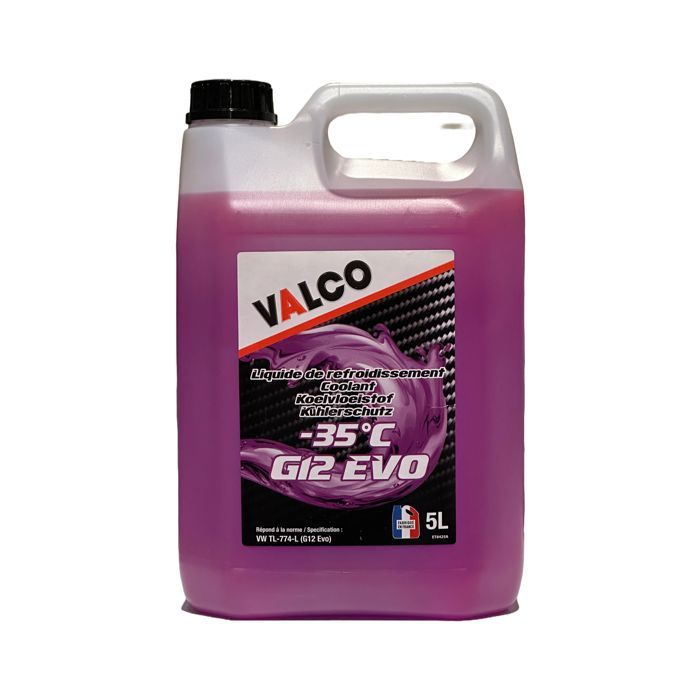 VALCO - Refrigerante -35°C Estándares VW G12 EVO - Lata de 5 litros - PF015404
