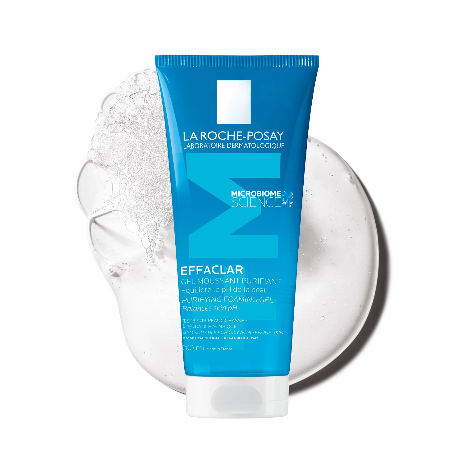 LA ROCHE POSAY Effaclar Zuiverende Gel Mousse 200 ml Gezichtsreinigingsgel voor de vette en gevoelige huid