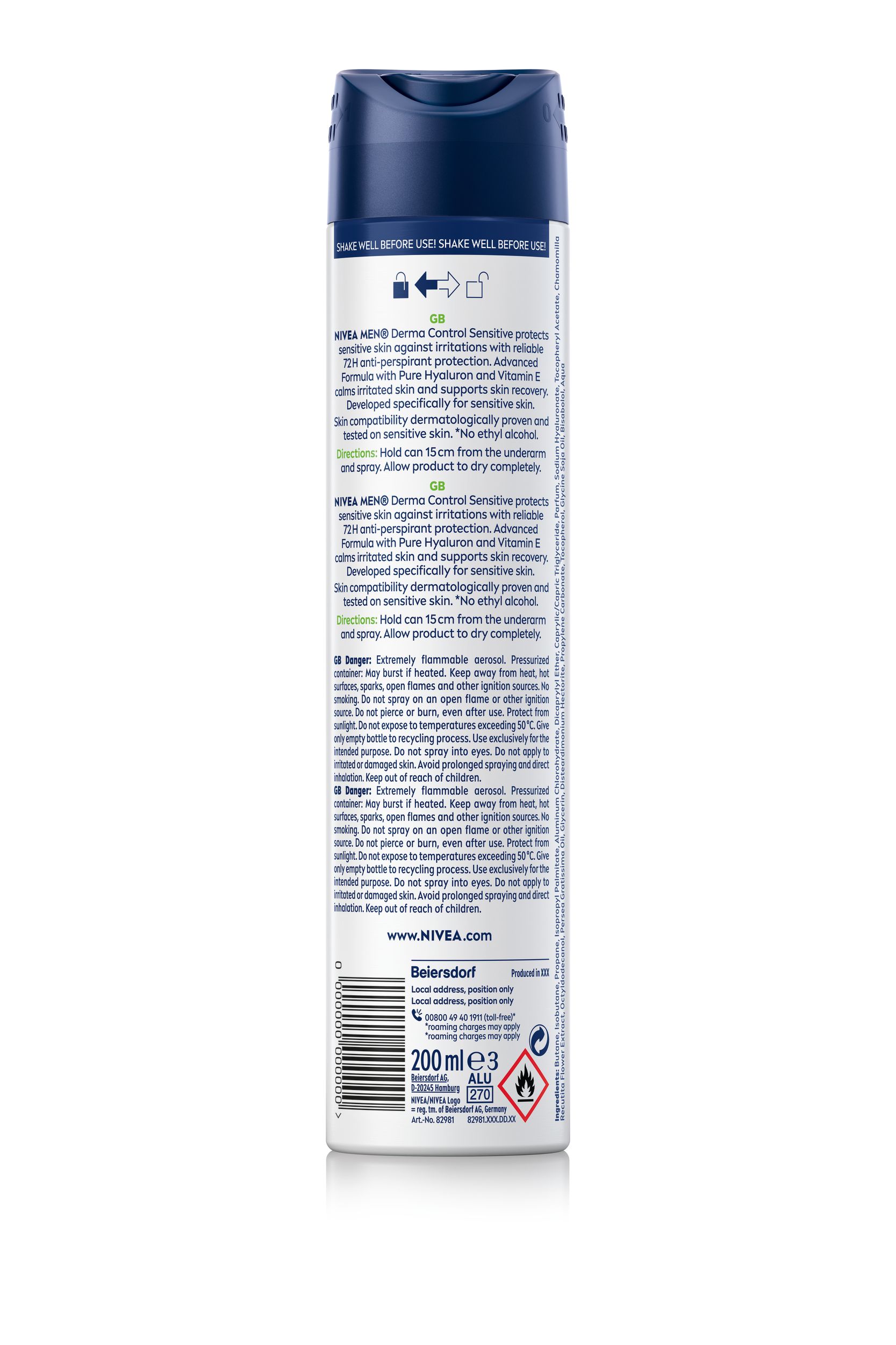 Derma Control Sensitive antiperspirant dezodorans u spreju