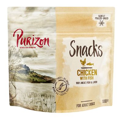 Purizon Graanvrije Hondensnacks Voordeelverpakking 3 x 100 g