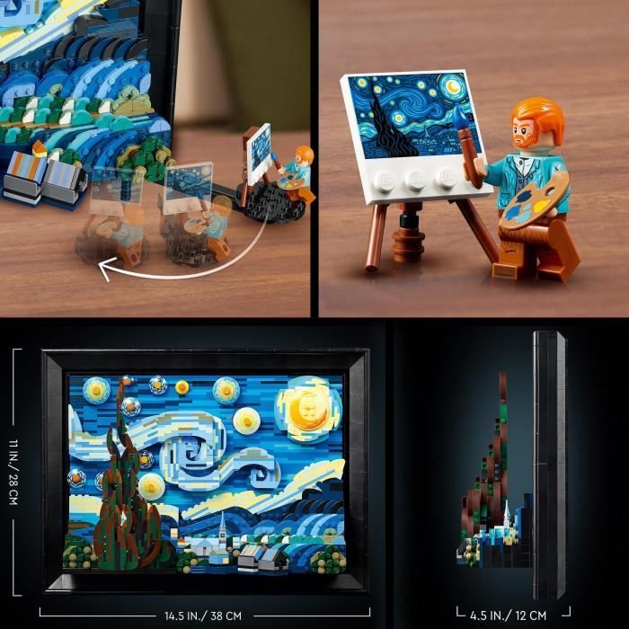 LEGO Ideas 21333 Exclusive to Cdiscount: Vincent Van Gogh - The Starry Night, Canvas Print