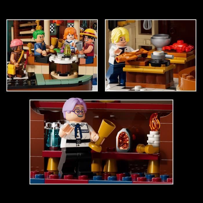 LEGO ONE PIECE 75640 El restaurante flotante Baratie - Set de construcción de anime - Para adultos