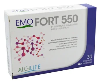 ALGILIFE Emofort 550 Complément alimentaire pour favoriser la microcirculation 30 capsules contre les hémorroïdes