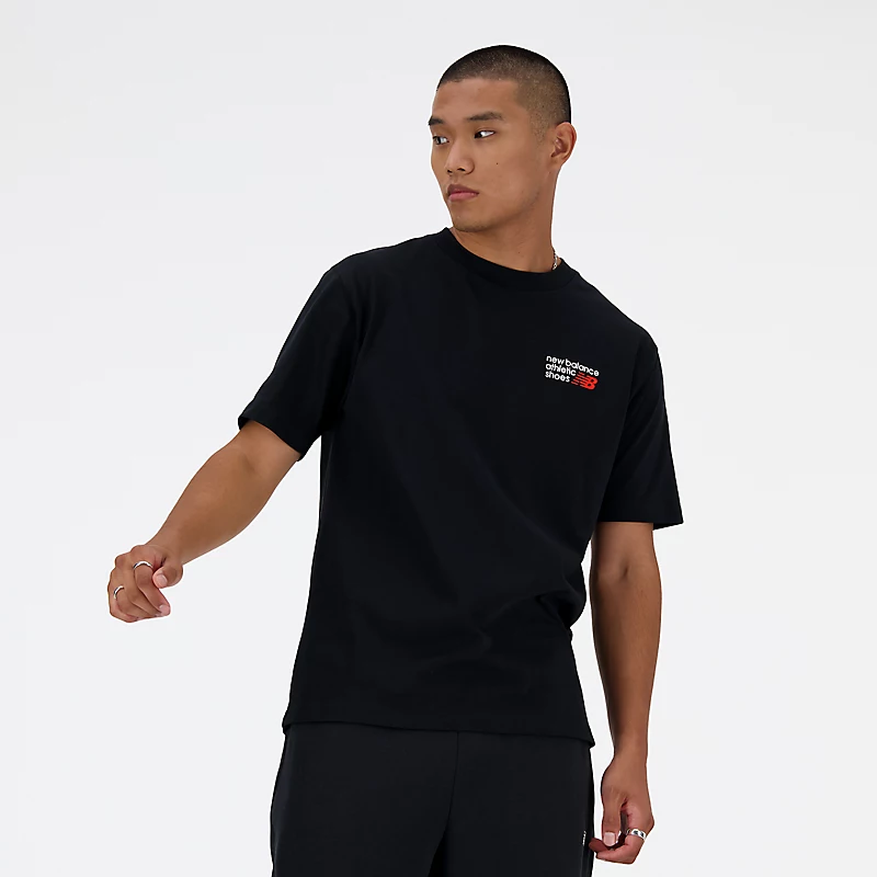 T-shirt de sport premium pour homme avec logo - NOIR