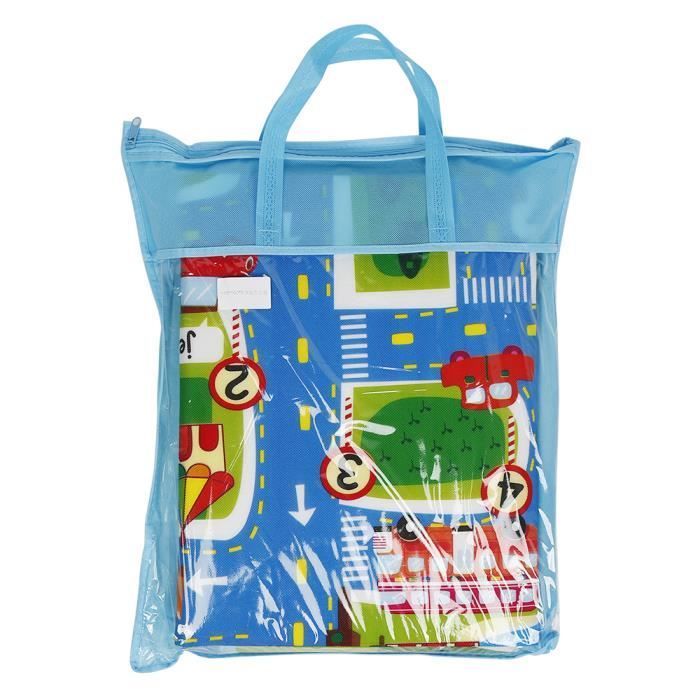Alfombra de juegos LARAS, pista de carreras de coches, alfombra rectangular gigante, juguete de regalo para bebé/niño, unisex