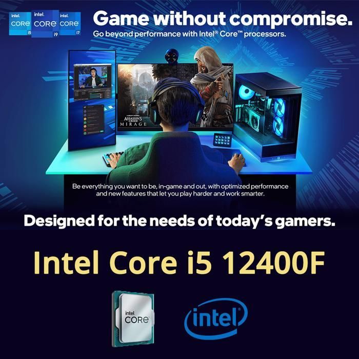 Processor - Intel - Core i5 12400F + Thermalright X120R SE ARGB - Socket LGA 1700 - Evolutie voor pc-gamers