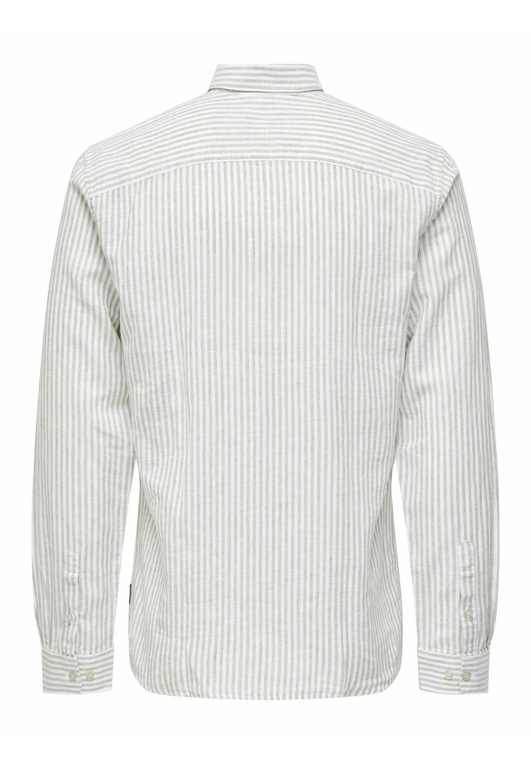 Only & Sons ONSCAIDEN STRIPE SHIRT - Shirt - chinchilla