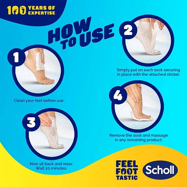 Scholl fotmaske med manukahonning, sheasmør og urea