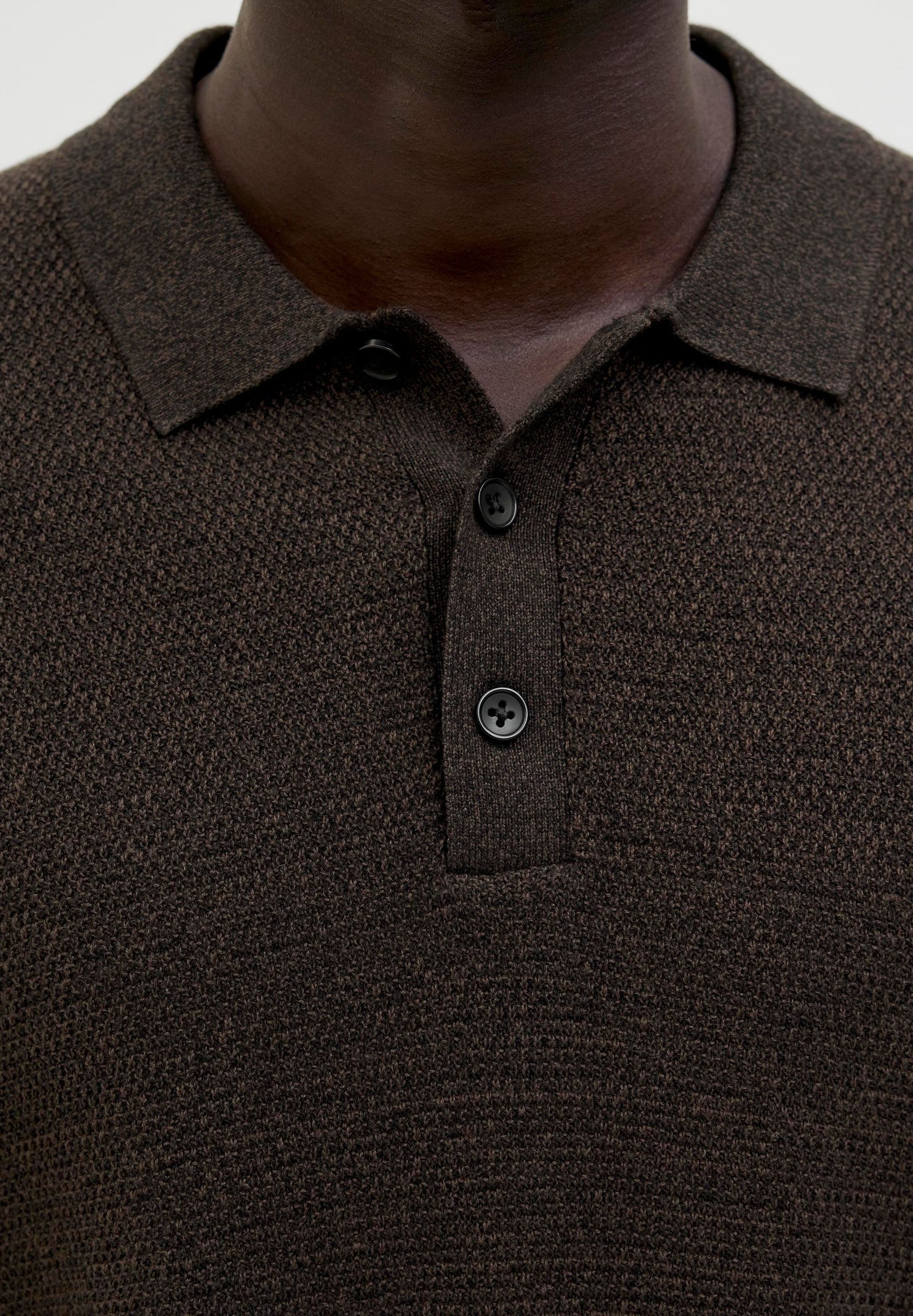 Jack & Jones JJEGEORGE LS SN - Poloshirt - heerlijke details met zwart