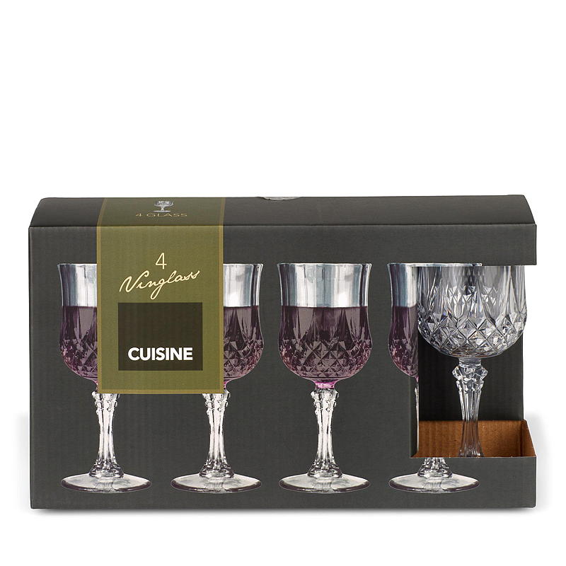 Copas de vino Cuisine, paquete de 4, 22 cl, plástico cristalino