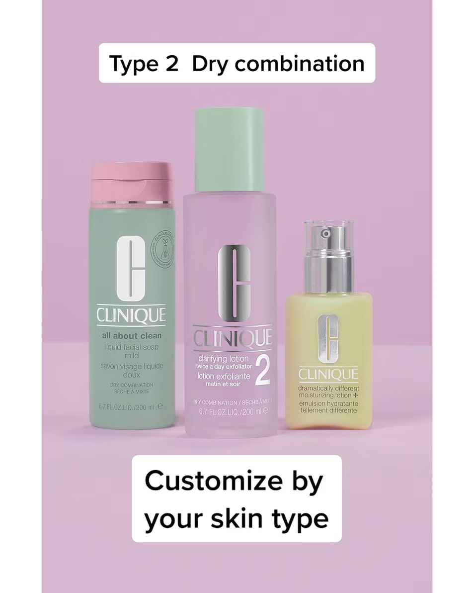 CLINIQUE CLARIFYING LOTION 2 - EXFOLIANT DE DOUĂ ORI PE ZI LOTIUNE EXFOLIANTĂ - TEN USCAT SAU MIXT - SISTEM ÎN 3 PAȘI