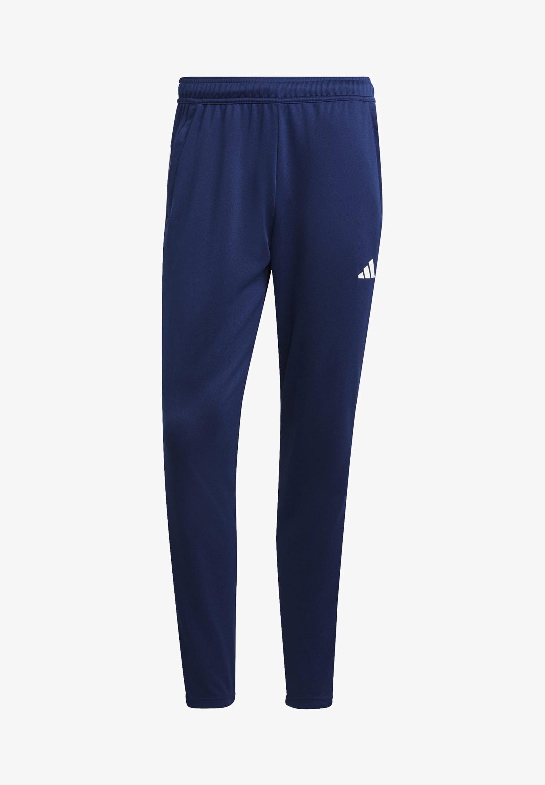 adidas Performance TRAIN ESSENTIALS 3-STRIPES - Pantaloni della tuta - blu scuro/bianco