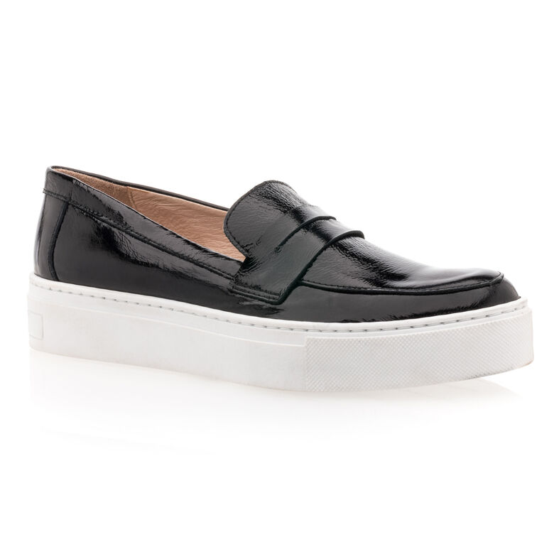 Sorte loafers/bådsko til kvinder