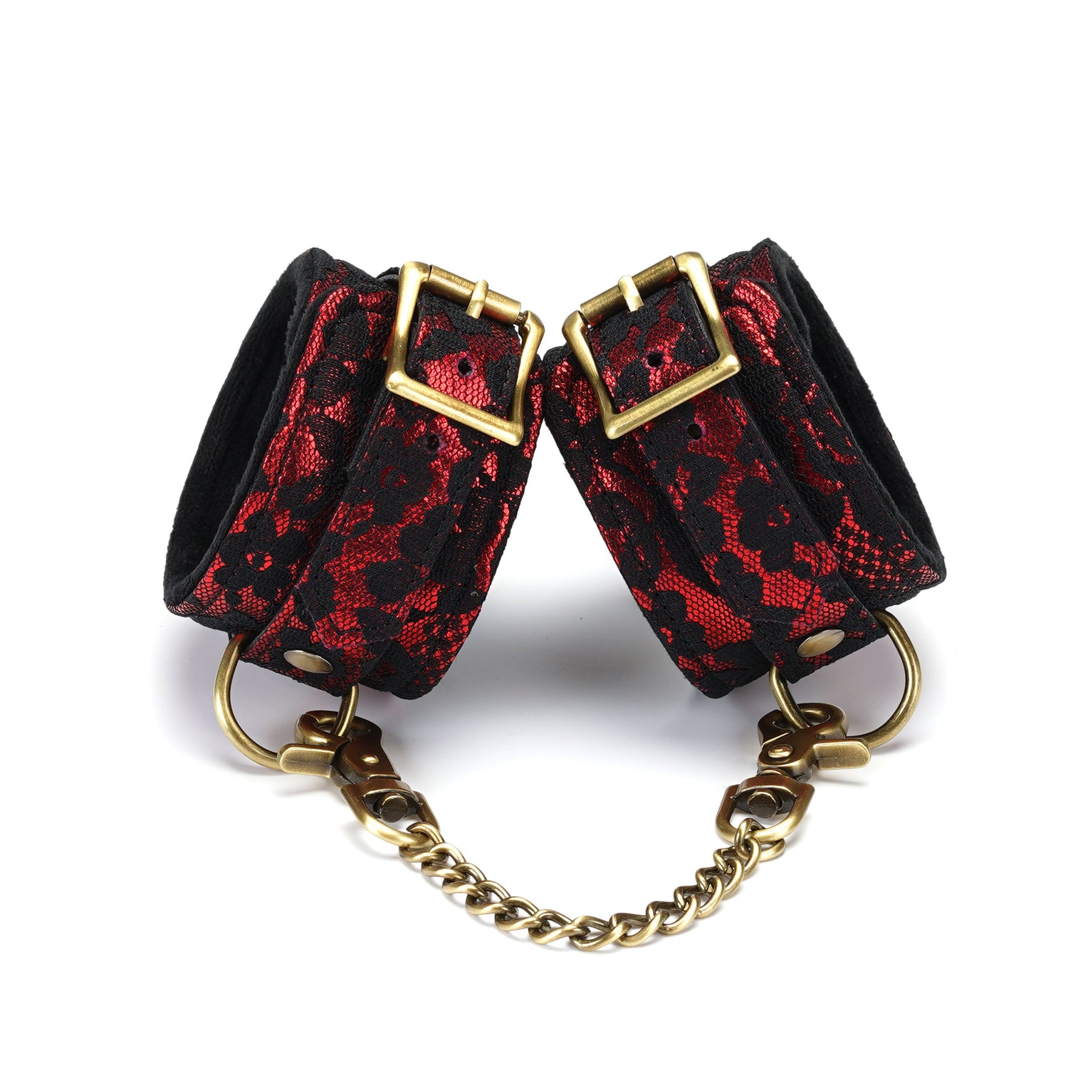 Dear Soul Victorian Garden Lace and Velvet Ankle Puños