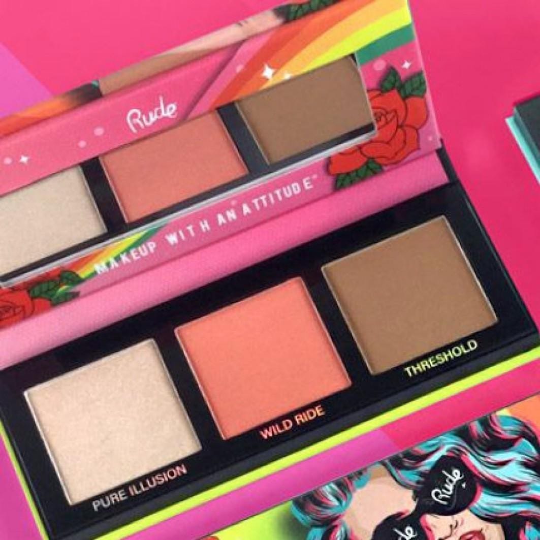 Rude Cosmetics NOFILTER 3D FACE PALETTE [Roses]