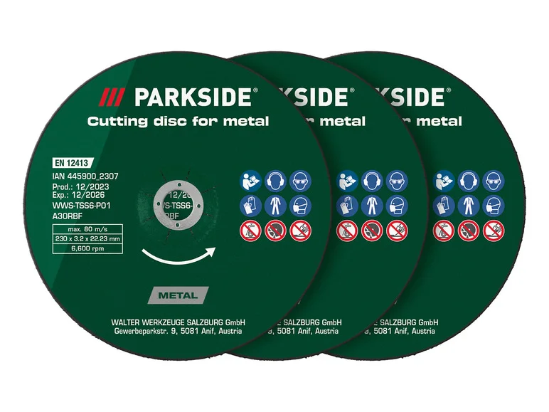 PARKSIDE® Zestaw skjæreskive, avgradingsskive, diamantskjæreskive, Ø 230 mm