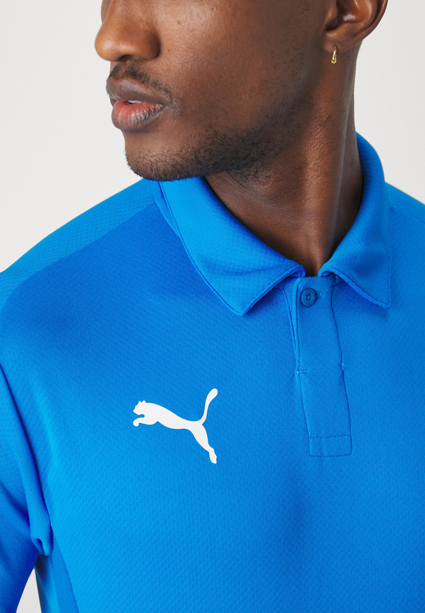 Puma TEAMGOAL - Poloshirt - elektrisch blauw limonade/wit/team royal
