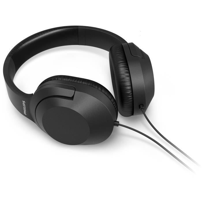 PHILIPS TAH2005BK - Cuffie stereo - Archetto leggero - Driver da 40 mm - Cuscinetti auricolari morbidi - Nero