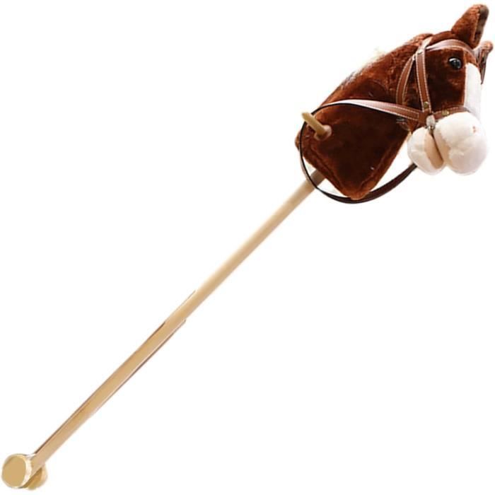 Stick Horses for Kids 2-5 Hobby Brown Plush Stick Horses for Adults with Realistic Sound