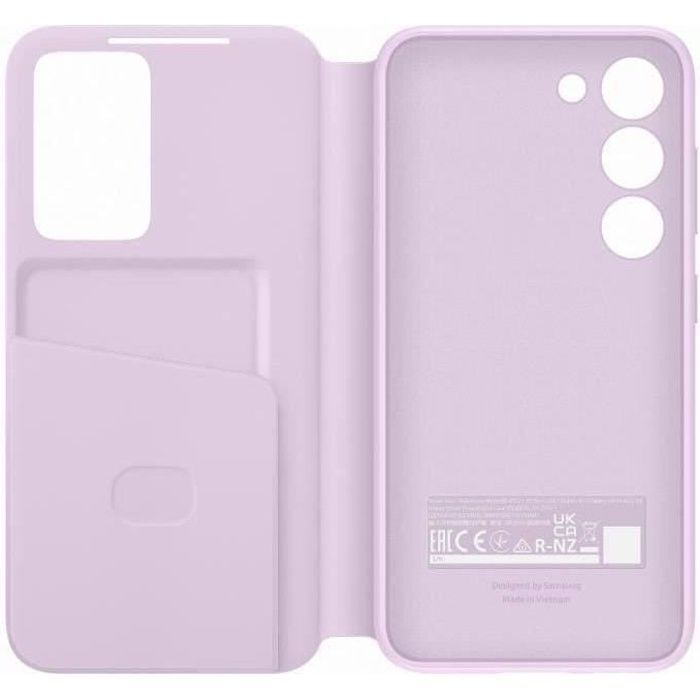 Custodia porta carte Samsung Smart View S23 color lavanda