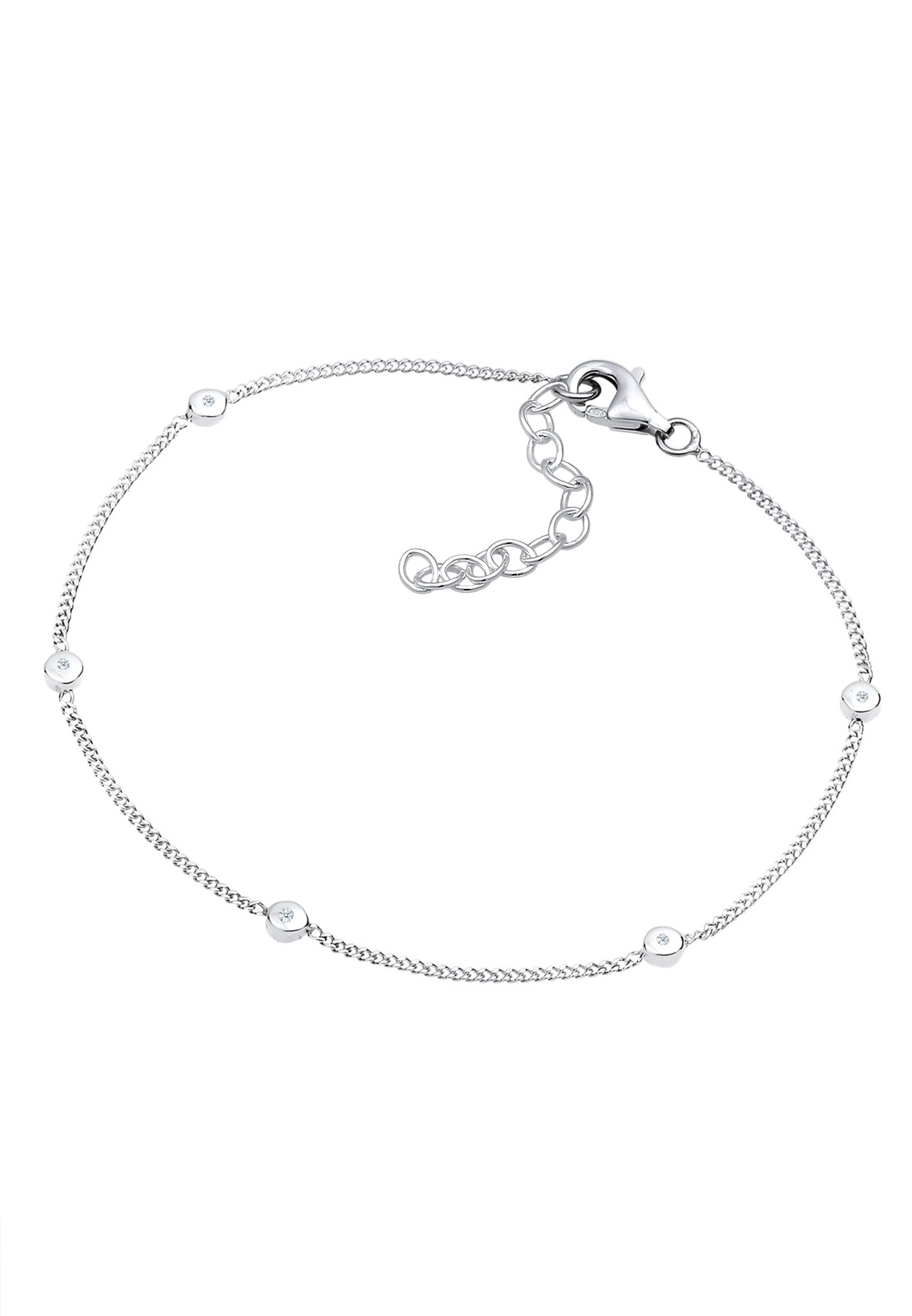 Elli DIAMONDS Elegant Klassisch Diamant (0.025 ct.) 925 Silber