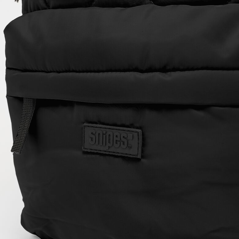 Rubber Badge Basic Logo Diamond Quilted Backpack