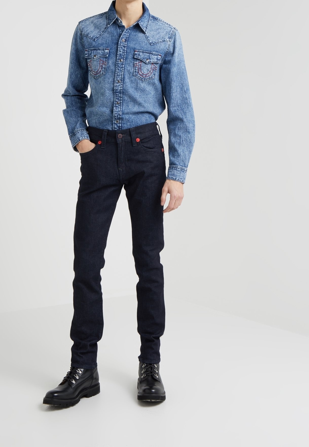 True Religion Hemd - blauer Denim