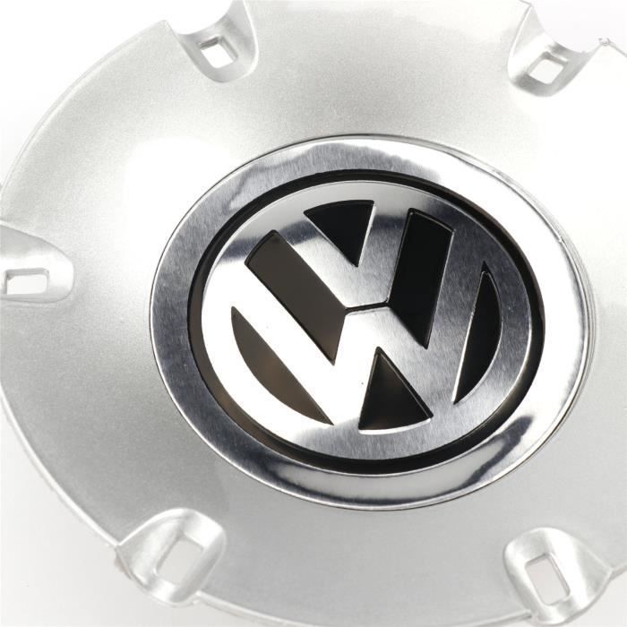 Tapa central cromada para rueda, OEM, para VW Volkswagen EOS (145, 601, 149, 2007, 2008), cubierta de tapacubos con emblema, 2009 mm, 4 piezas