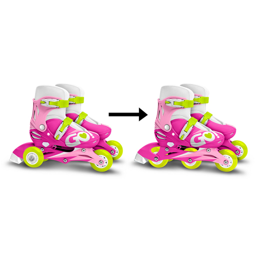 3-wielige skates met antislipoppervlak, maat 27-30