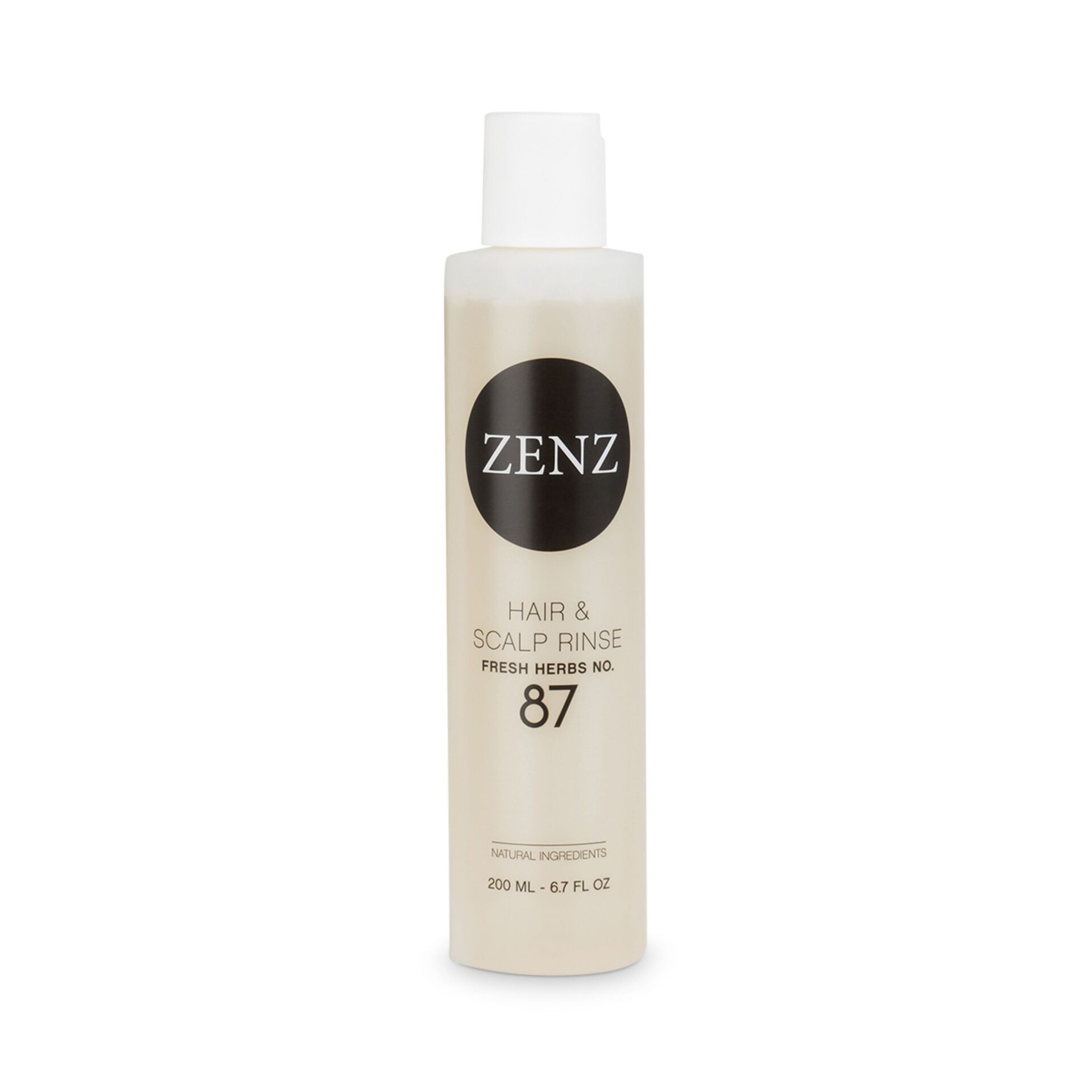 Clătire pentru păr și scalp cu ierburi proaspete nr. 87 200 ml - Zenz Organic
