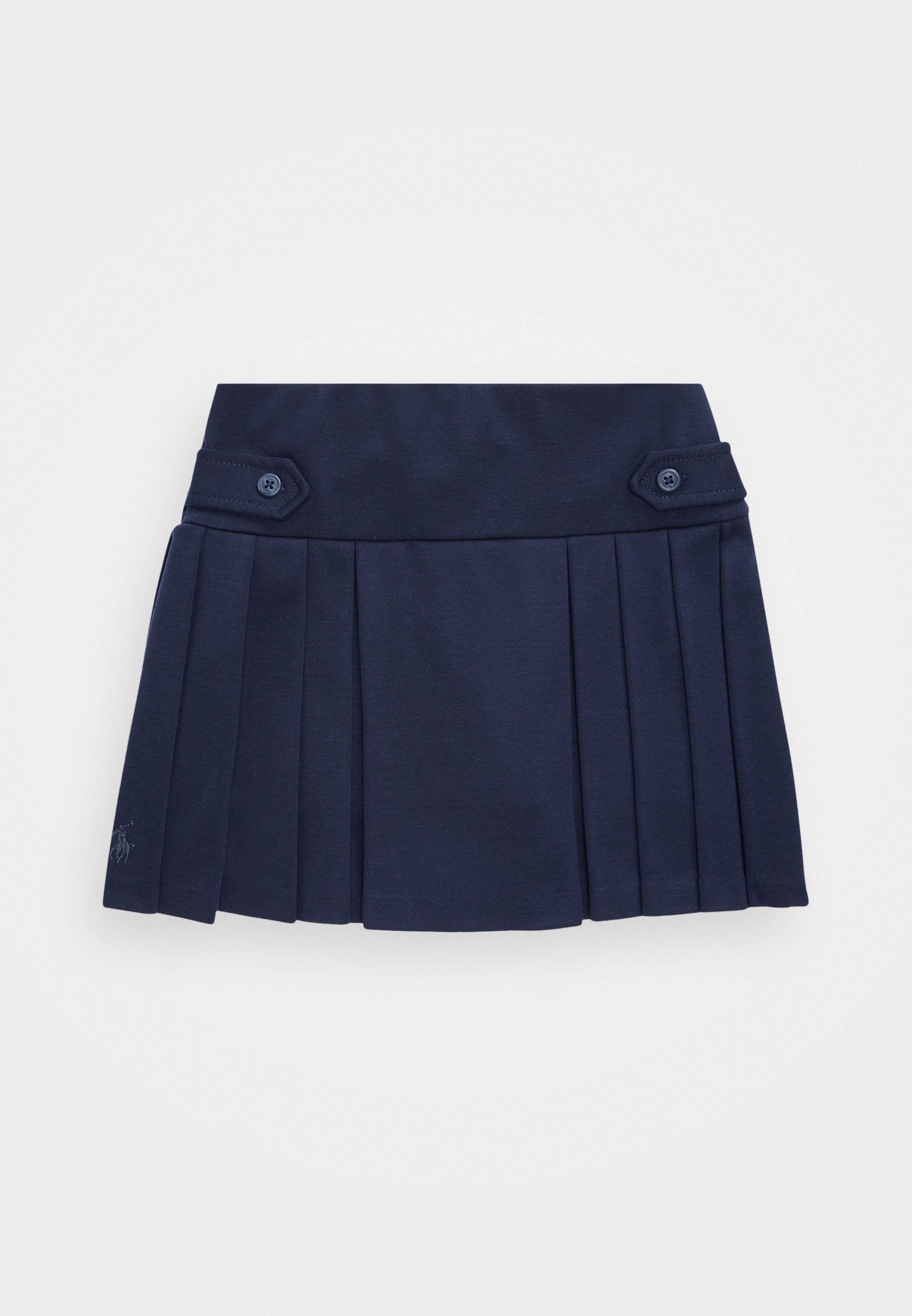 Polo Ralph Lauren geplooide Ponte rok - A-lijn rok - marineblauw