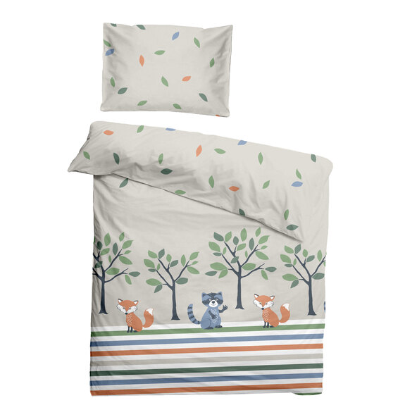Percale peuterbeddengoed bos