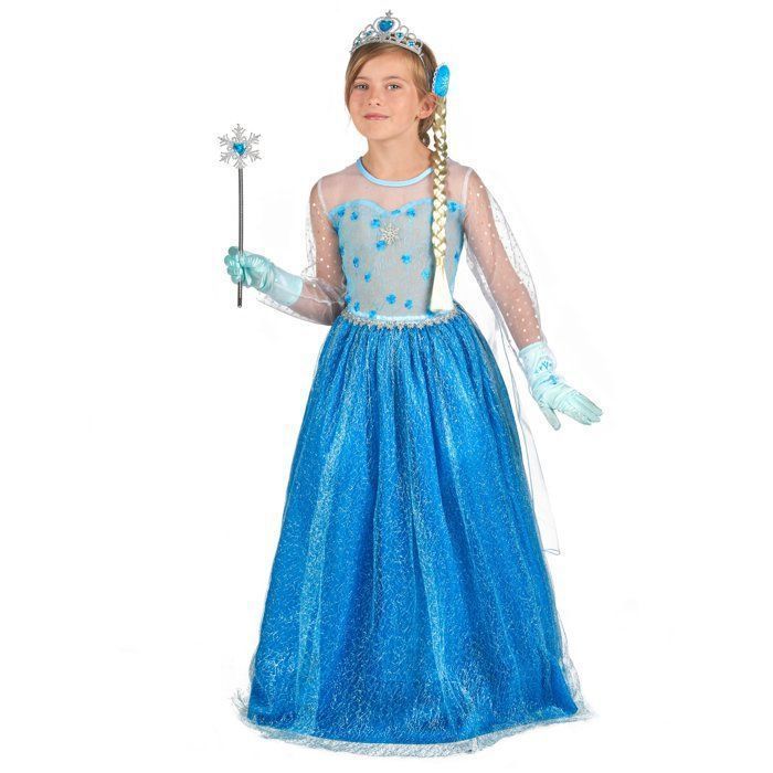 Fantasia - Fantasia e acessórios da Princesa do Gelo Azul para meninas