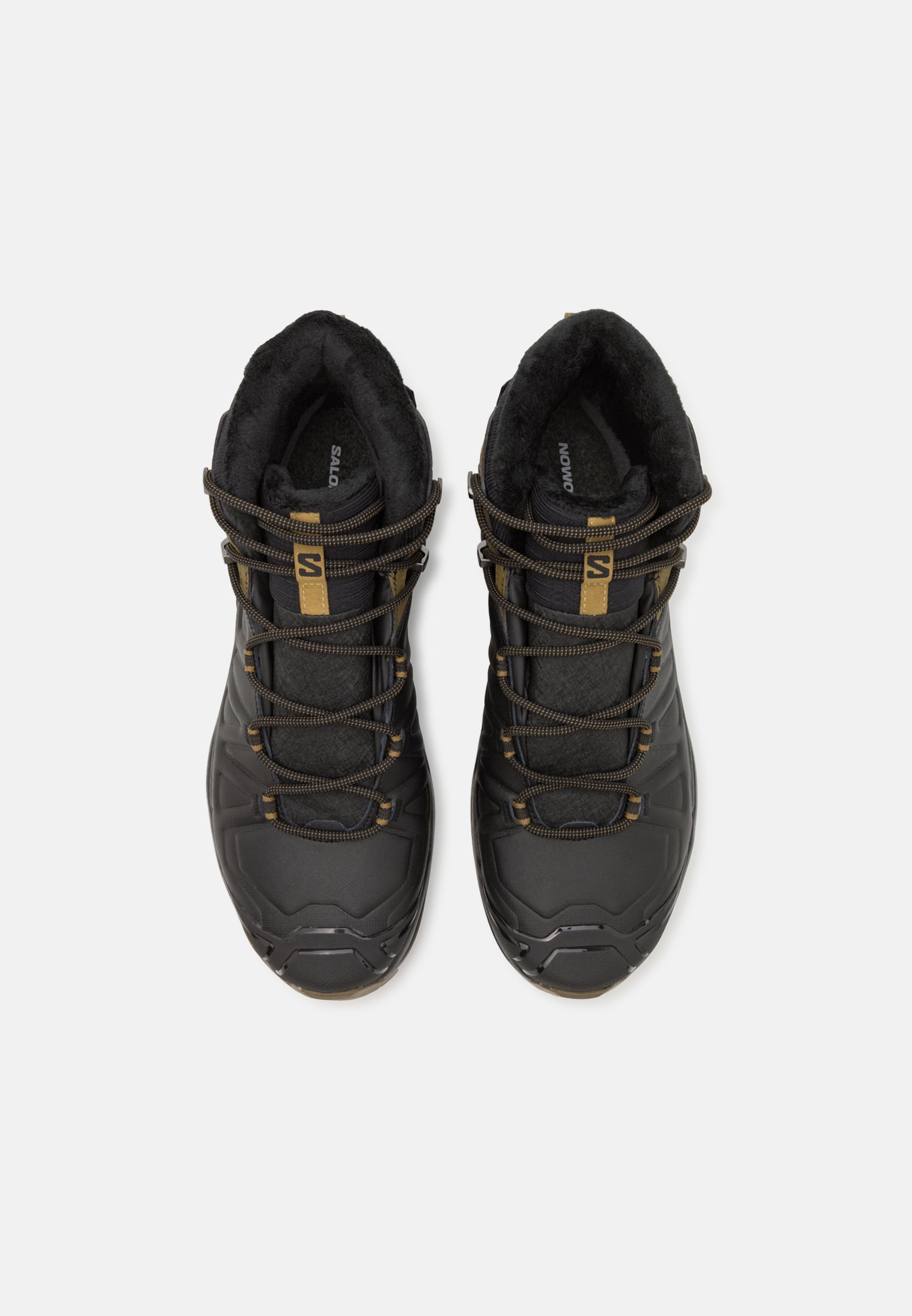 Salomon X ULTRA SNOWPILOT WP - Stivali invernali - nero/verde oliva militare/verde oliva gotico