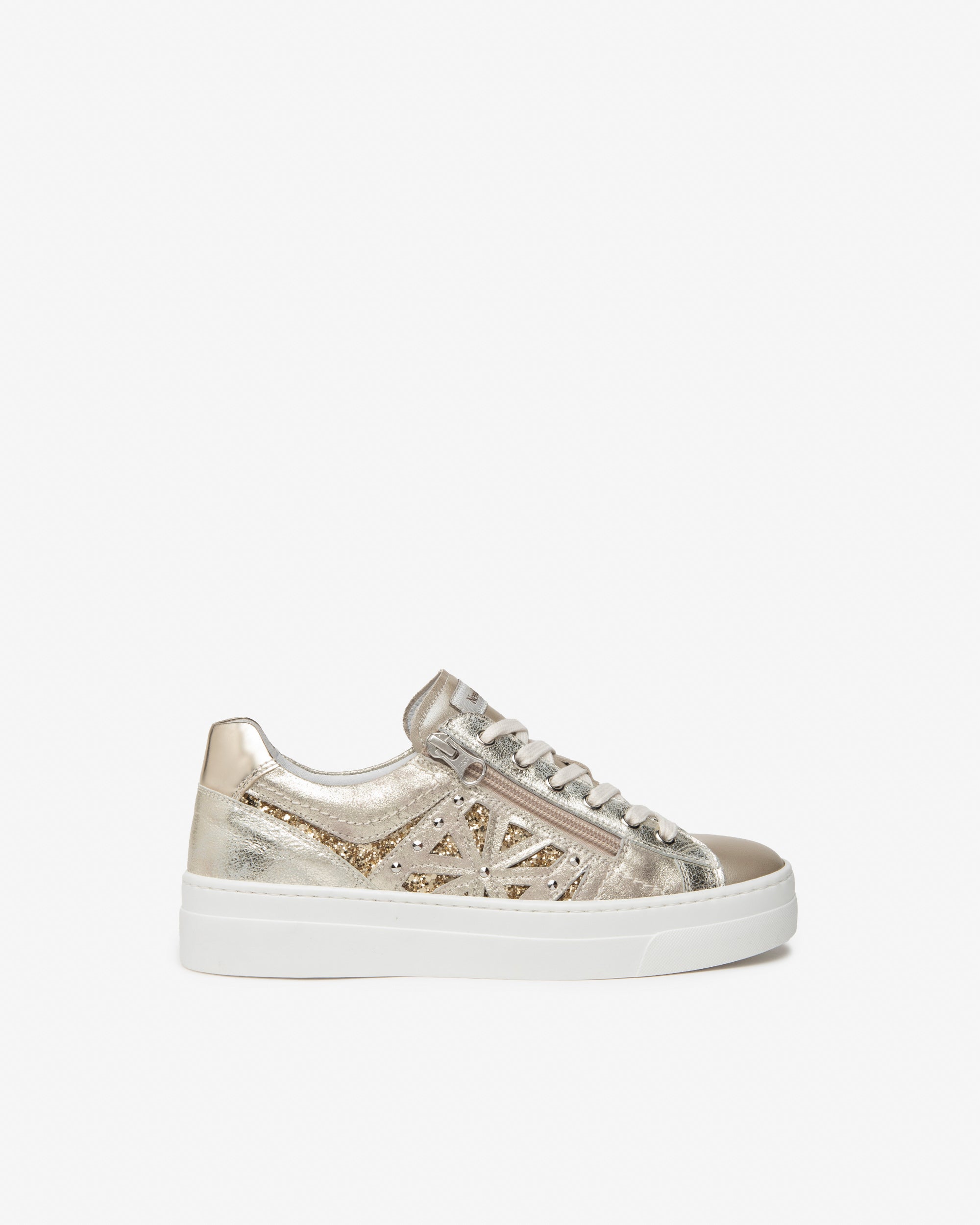  Damen-Sneaker aus Leder und Funktionsmaterial