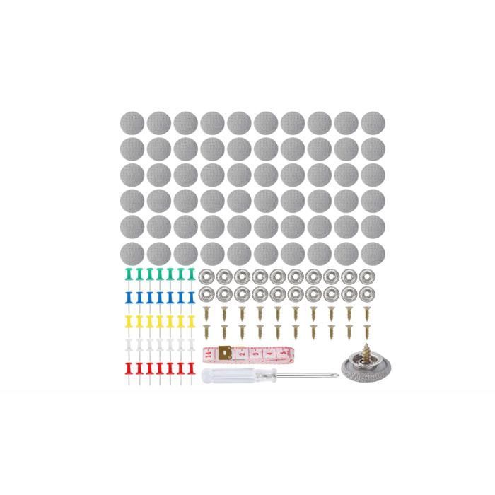 Juego de 90 remaches para reparación de revestimiento de techo de automóvil, reparación de techo de automóvil, pasadores para revestimiento de techo de automóvil, con
