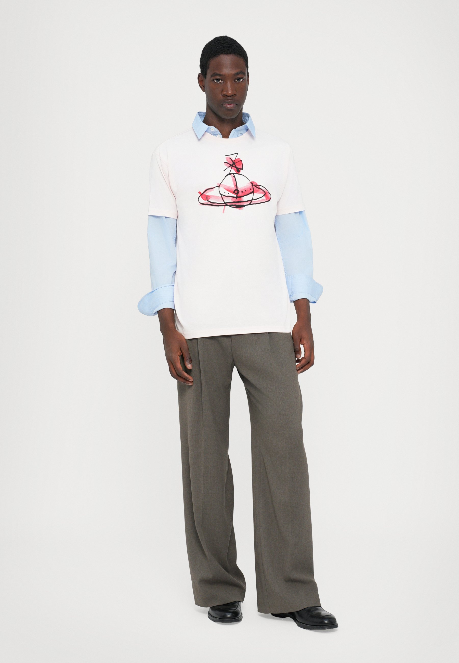 Vivienne Westwood DRAWN ORB CLASSIC UNISEX - T-shirt met print - blush
