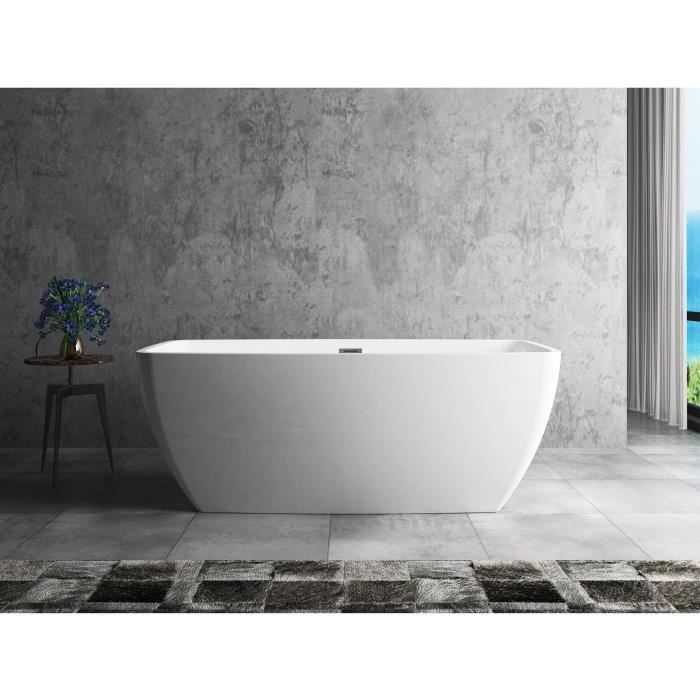 Bañera exenta - OCEANIC - Stellã - Acrílico - Desagüe automático - Blanco