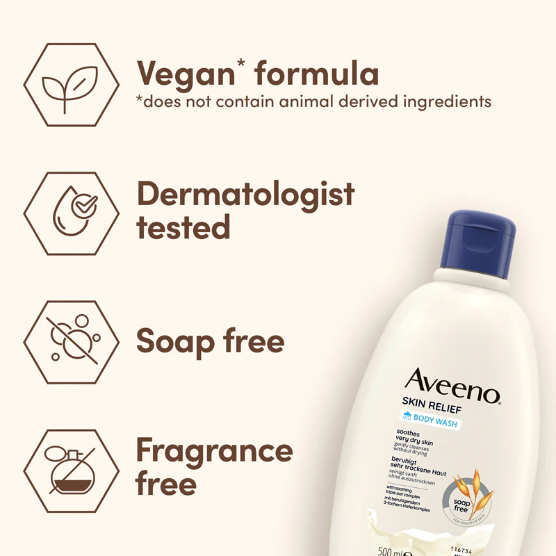 Aveeno Gel de Banho Suavizante para Alívio da Pele