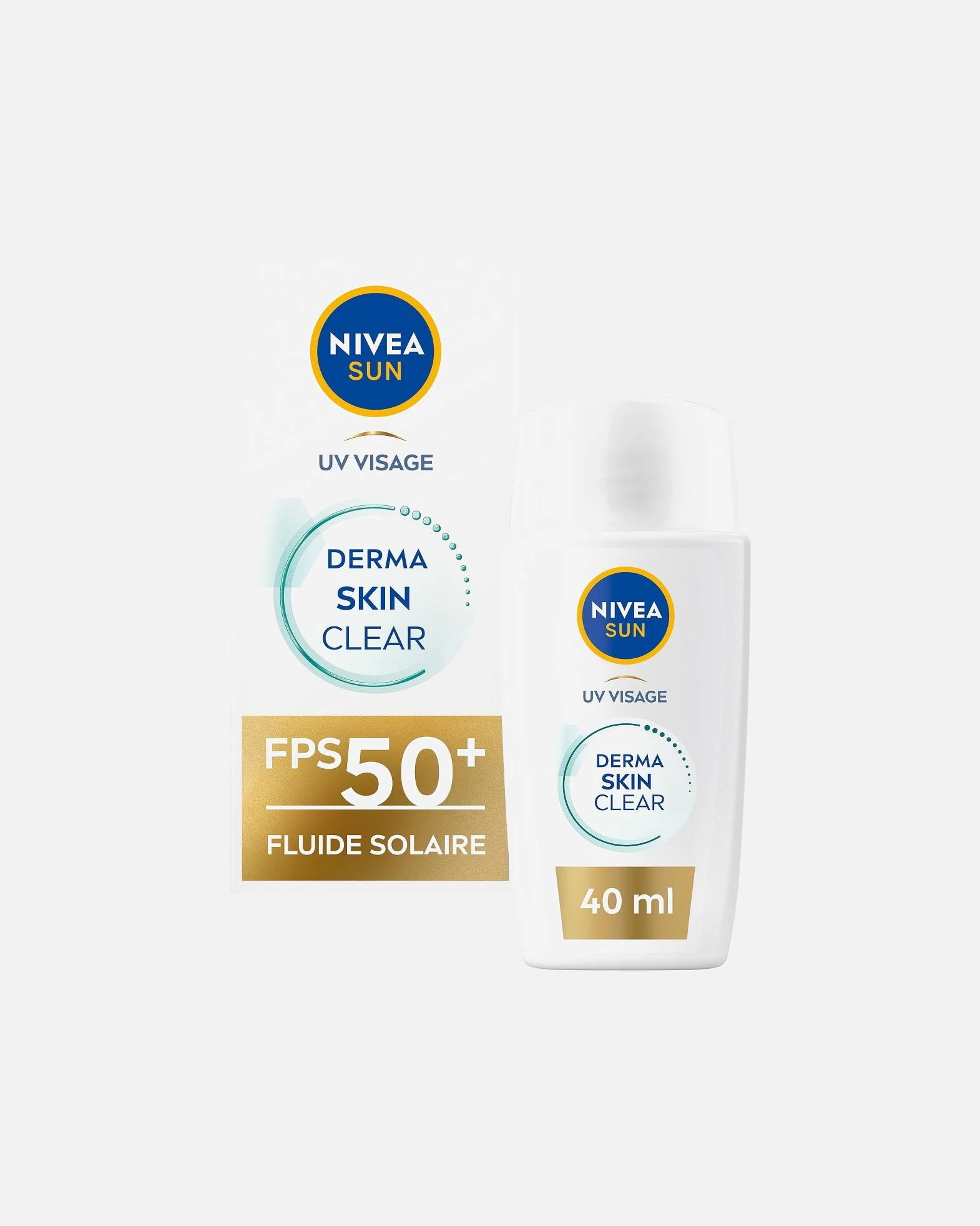 NIVEA Derma skin Clear - Fluide UV solaire vis age FPS 50