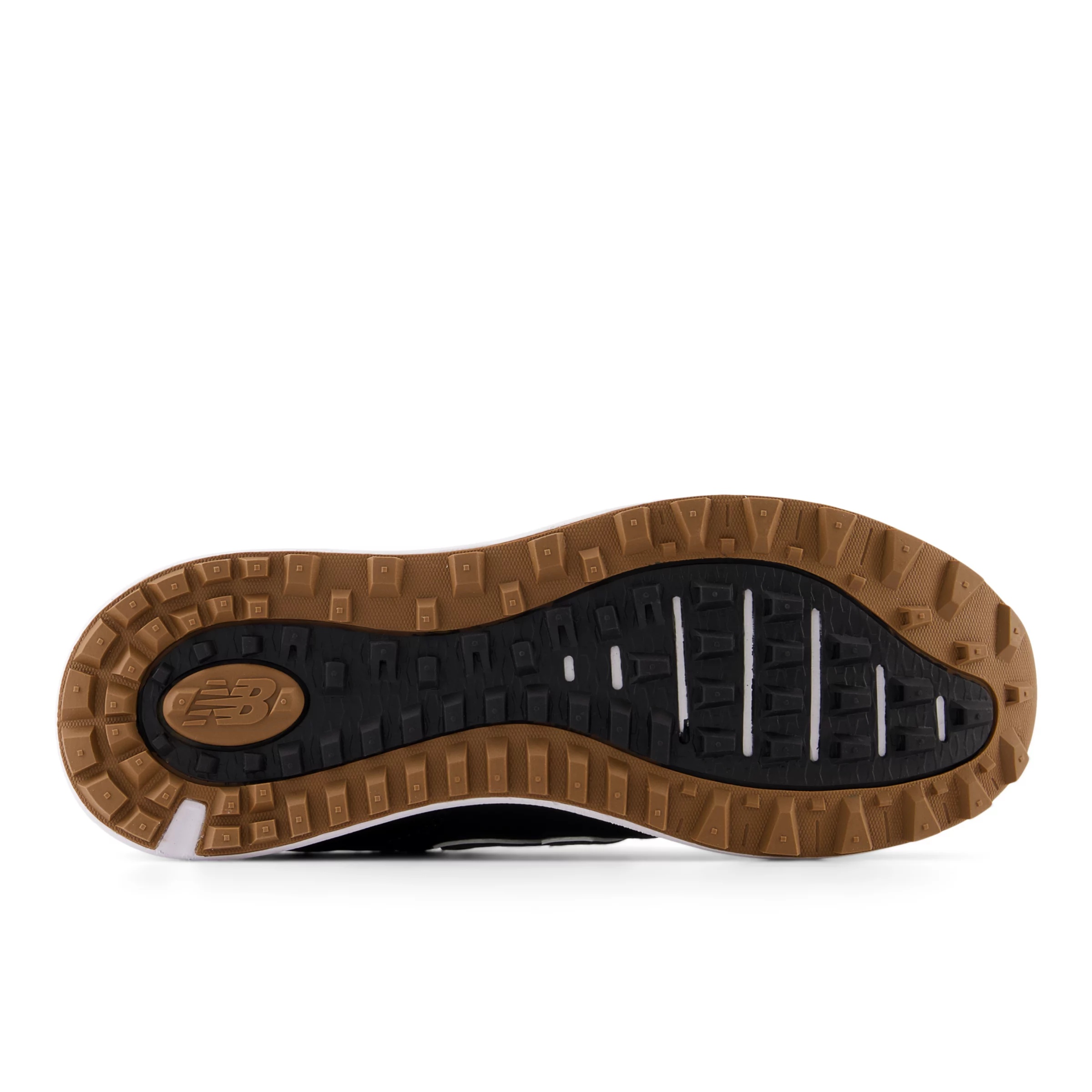 574 Greens v2 Golf Shoes Black with Gum