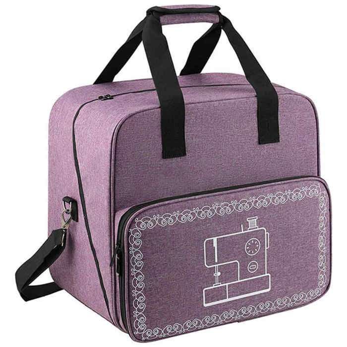 Étui de transport pour surjeteuse, sac de transport universel pour machine à coudre surjeteuse avec poignées et bandoulière