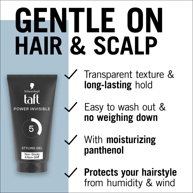 Gel para Cabelo Schwarzkopf Taft Power Invisible Strong Hold