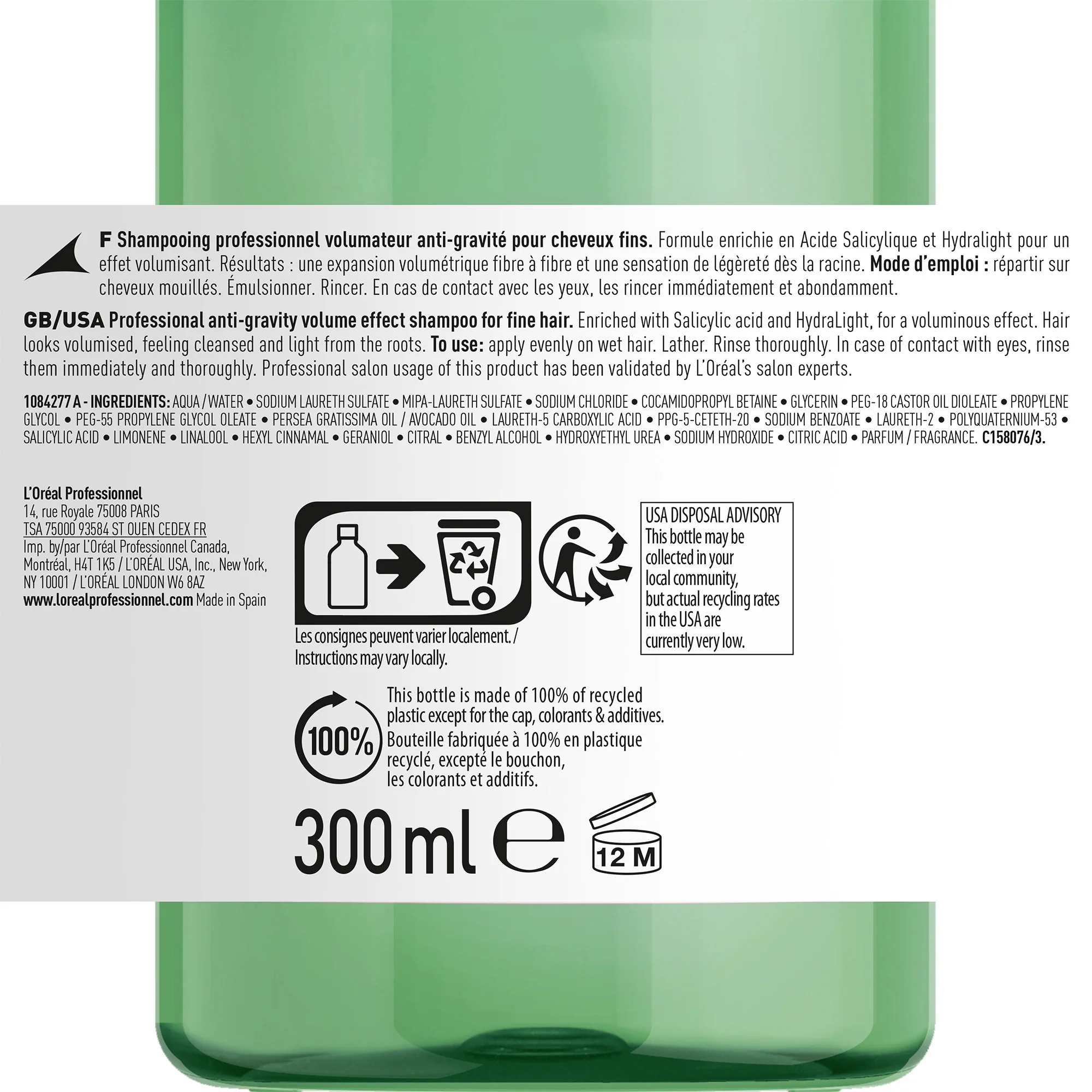 SERIE EXPERT New Volumetry Shampoo - Shampoo Volumizzante