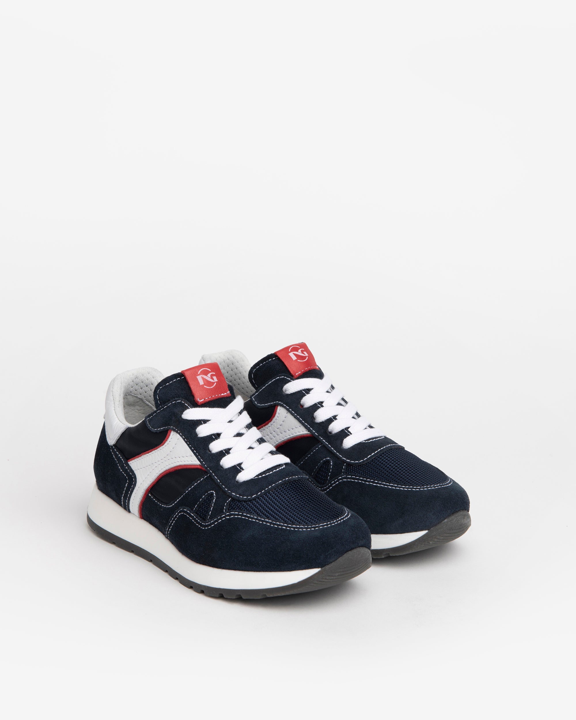 Baskets pour adolescents garçons en daim, cuir et toile