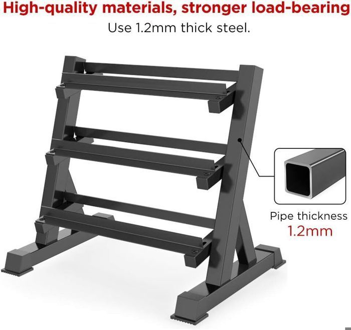 Gewichthefrek - Maximale belasting 300 kg, 90x50x93 cm, staal, zwart - Opbergrek, haltersteun