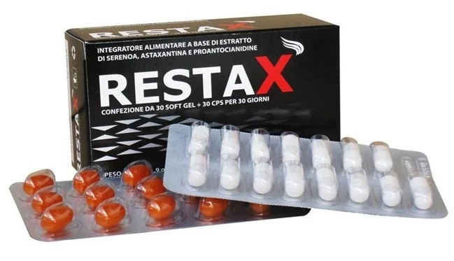 Restax Restax Serenoa Repens 30 capsules + 30 softcapsules Haarsupplement